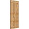 Ekena Millwork Spaced Board-n-Batten Shutters w/Z-Bar, Rough Sawn Western Red Cedar, 34 3/4W x 80H, PR RBS06Z35X080RWR - alternate 4